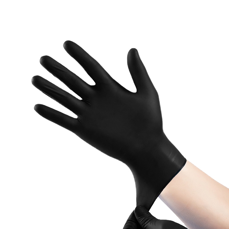 Fast Delivery Industrial Repair Nitrile Gloves 6 Mil Mechanical Thick Black Nitrile Gloves